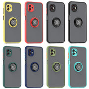 For Samsung Galaxy Xcover6 Pro Q Shadow 1 Series TPU + PC Phone Case with Ring Holder(Sky Blue)