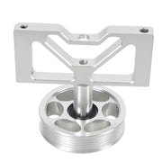 Car Modification Air Pump Idle Bracket with Pulley for Ford Mustang 5.0 1979-1995(Silver)