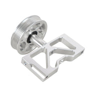 Car Modification Air Pump Idle Bracket with Pulley for Ford Mustang 5.0 1979-1995(Silver)