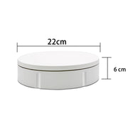 22cm Charging Rotating Display Stand Video Shooting Turntable, Load: 50kg, Power Plug:EU Plug(White)