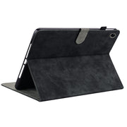 For Realme Pad 10.4 Tiger Pattern PU Tablet Case(Black)