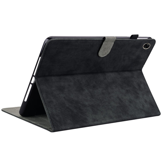 For Realme Pad 10.4 Tiger Pattern PU Tablet Case(Black)