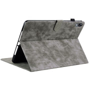 For OPPO Pad 11 Tiger Pattern PU Tablet Case(Grey)