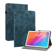For Huawei MatePad T 10s/Enjoy Tablet 2 Tiger Pattern PU Tablet Case(Dark Blue)