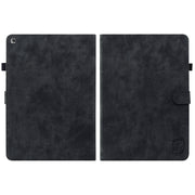 For Amazon Fire HD 8 2015/2016/2017/2018 Tiger Pattern PU Tablet Case(Black)