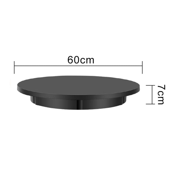 60cm Charging Rotating Display Stand Video Shooting Turntable, Load: 100kg, Power Plug:UK Plug(Black)