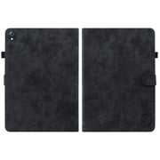For Lenovo K10 Tiger Pattern PU Tablet Case(Black)