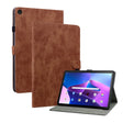 For Lenovo Tab M10 10.1 3rd Gen Tiger Pattern PU Tablet Case(Brown) - Lenovo by PMC TechLife | Online Shopping South Africa | PMC TechLife | Buy Now Pay Later Mobicred