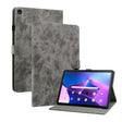 For Lenovo Tab M10 Plus 10.6 3rd Gen Tiger Pattern PU Tablet Case(Grey) - Lenovo by PMC TechLife | Online Shopping South Africa | PMC TechLife | Buy Now Pay Later Mobicred