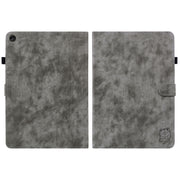 For Lenovo Tab M10 Plus 10.6 3rd Gen Tiger Pattern PU Tablet Case(Grey)