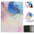 For Amazon Kindle HD 8 2020 Marble Pattern Smart Leather Tablet Case(Pink Blue) - Amazon by PMC TechLife | Online Shopping South Africa | PMC TechLife | Buy Now Pay Later Mobicred