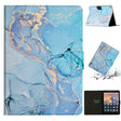 For Amazon Kindle HD 10 2015 Marble Pattern Smart Leather Tablet Case(Blue) - Amazon by PMC TechLife | Online Shopping South Africa | PMC TechLife | Buy Now Pay Later Mobicred