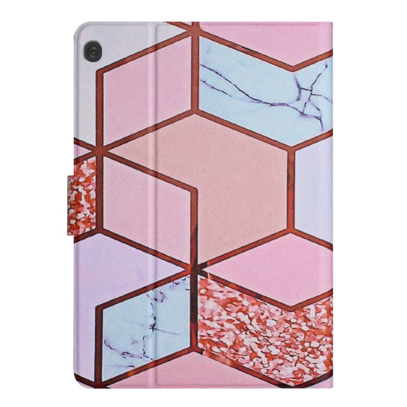 For Lenovo Tab M10 X605F X505 Marble Pattern Smart Leather Tablet Case(Splicing Marble)