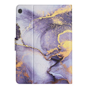 For Lenovo Tab M10 X605F X505 Marble Pattern Smart Leather Tablet Case(Purple)