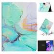 For Lenovo M10 Plus Marble Pattern Smart Leather Tablet Case(Green) - Lenovo by PMC TechLife | Online Shopping South Africa | PMC TechLife | Buy Now Pay Later Mobicred