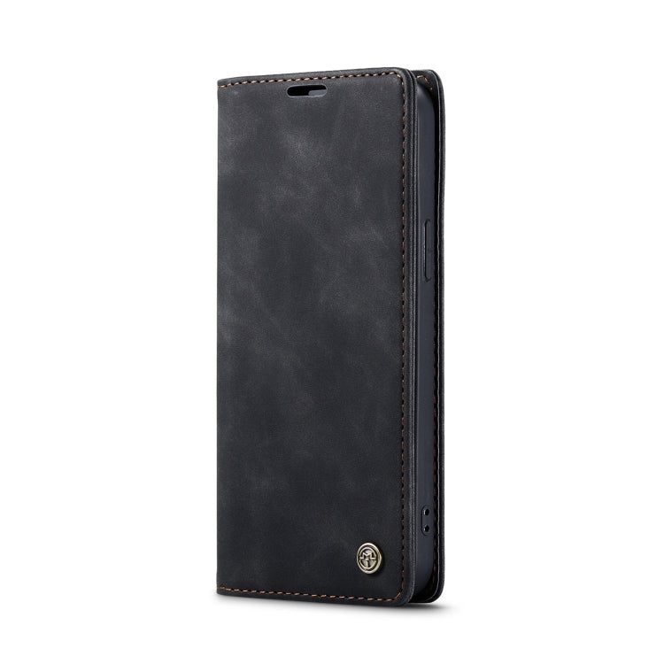 For iPhone 14 Pro CaseMe-013 Multifunctional Retro Frosted Leather Phone Case(Black)