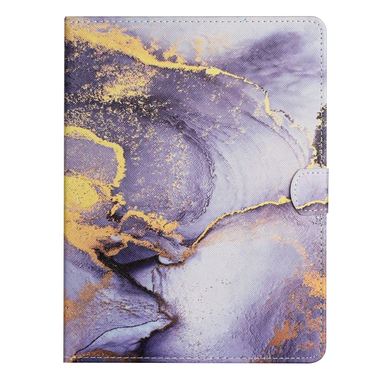 For 10 inch Tablet Marble Pattern Leather Tablet Case(Purple)