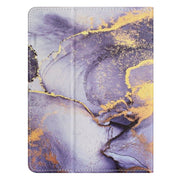 For 10 inch Tablet Marble Pattern Leather Tablet Case(Purple)