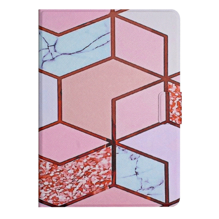 For Huawei MatePad T10s Marble Pattern Leather Tablet Case(Splicing Marble)