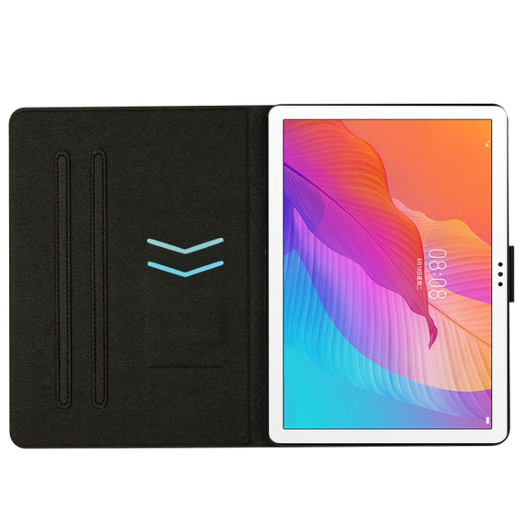 For Huawei MatePad T10s Marble Pattern Leather Tablet Case(Splicing Marble)