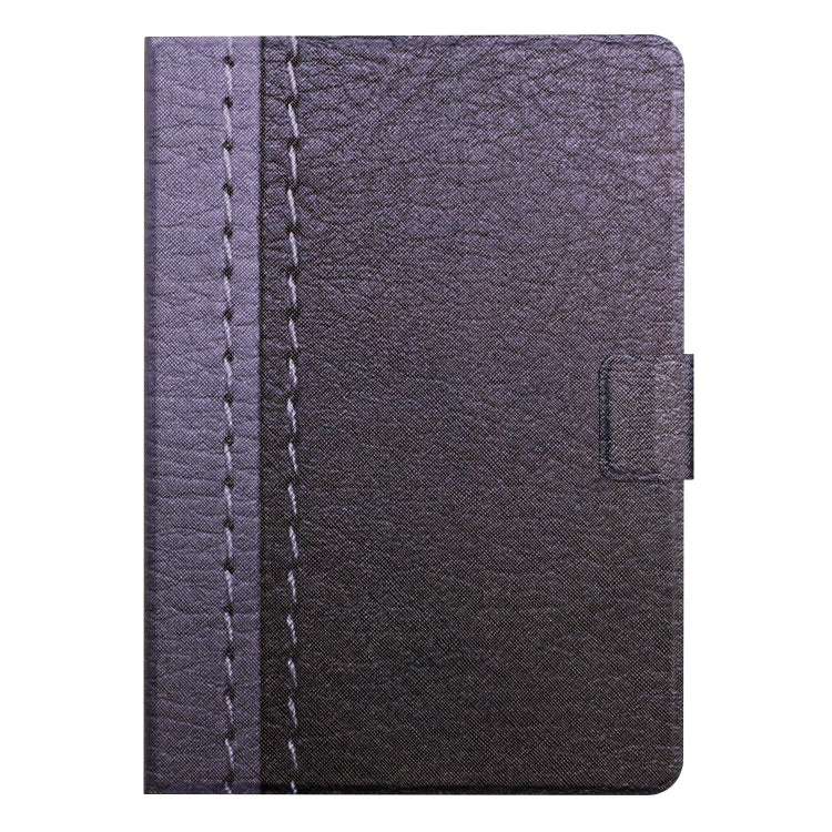 For Huawei MediaPad M5 Lite Stitching Solid Color Smart Leather Tablet Case(Grey)