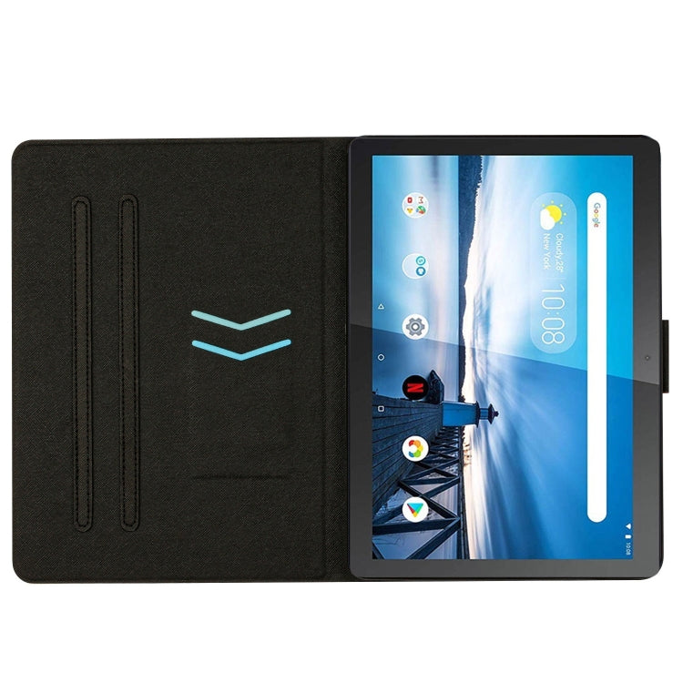 For Lenovo Tab M10 X605F X505 Stitching Solid Color Smart Leather Tablet Case(Orange)