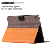 For Lenovo Tab M10 X605F X505 Stitching Solid Color Smart Leather Tablet Case(Orange)