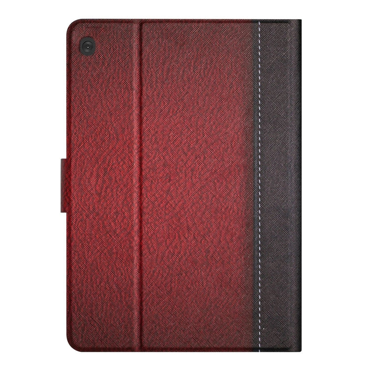 For Lenovo Tab M10 X605F X505 Stitching Solid Color Smart Leather Tablet Case(Red)