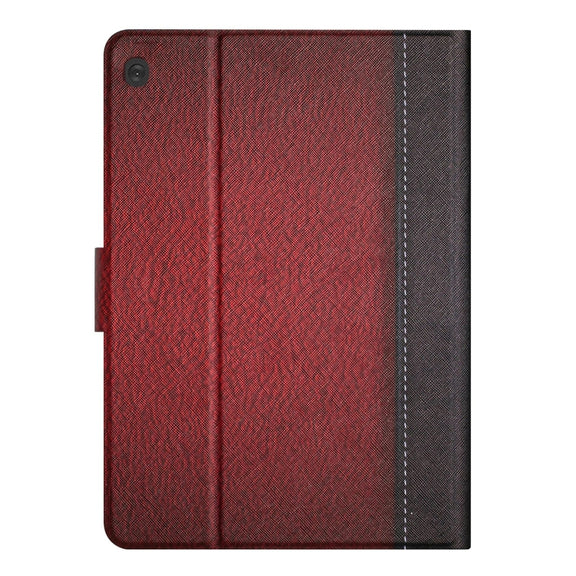 For Lenovo Tab M10 X605F X505 Stitching Solid Color Smart Leather Tablet Case(Red)