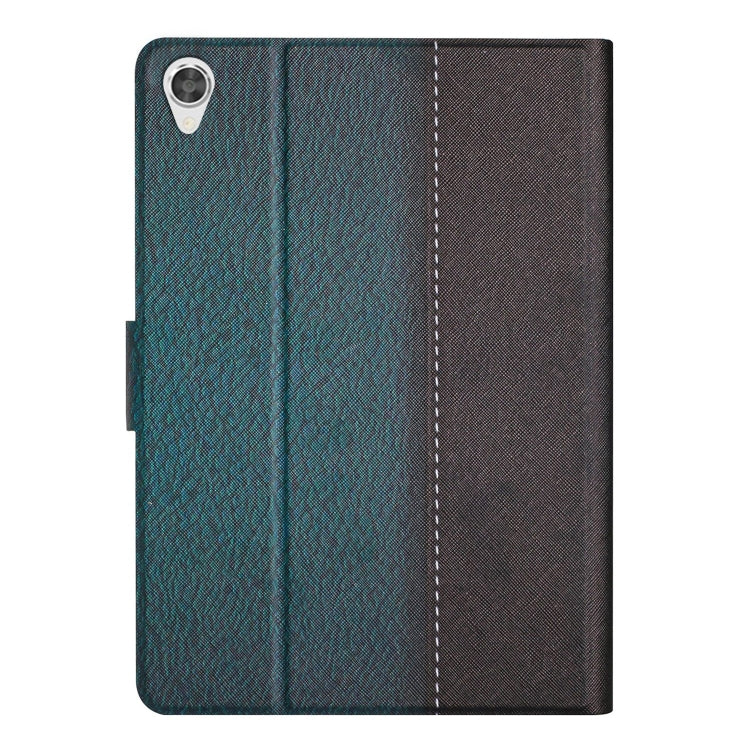 For Lenovo Tab M10 3rd Gen Stitching Solid Color Smart Leather Tablet Case(Green)