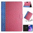 For Lenovo Tab M10 Plus Stitching Solid Color Smart Leather Tablet Case(Rose Red) - Lenovo by PMC TechLife | Online Shopping South Africa | PMC TechLife | Buy Now Pay Later Mobicred