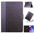 For Lenovo Tab M10 Plus Stitching Solid Color Smart Leather Tablet Case(Grey) - Lenovo by PMC TechLife | Online Shopping South Africa | PMC TechLife | Buy Now Pay Later Mobicred