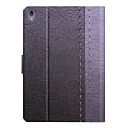 For Lenovo Tab P11 Stitching Solid Color Smart Leather Tablet Case(Grey)