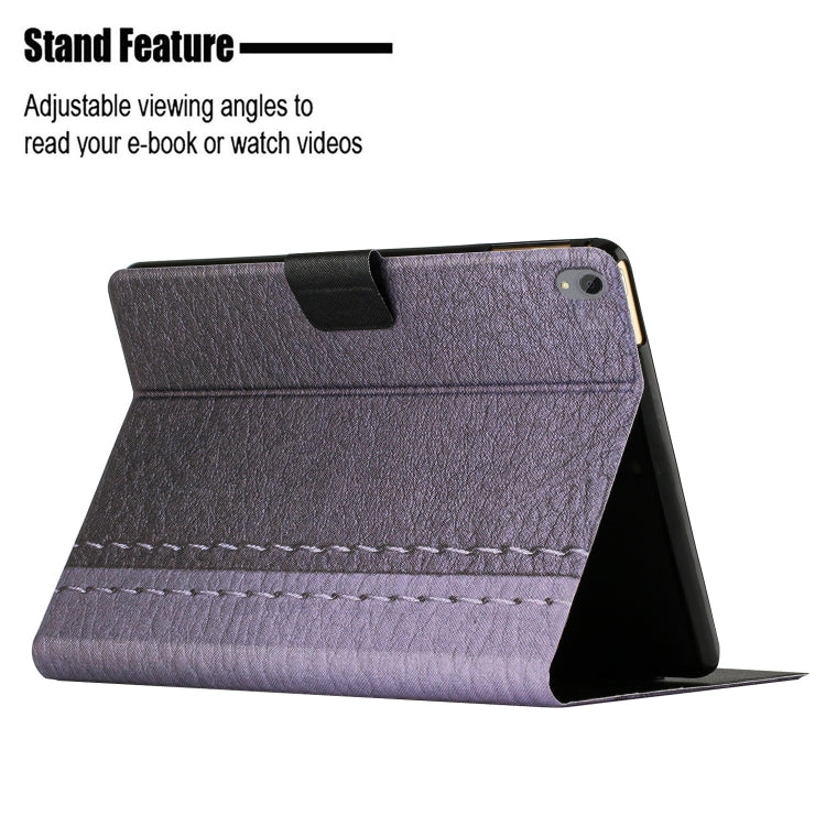 For Lenovo Tab P11 Stitching Solid Color Smart Leather Tablet Case(Grey)