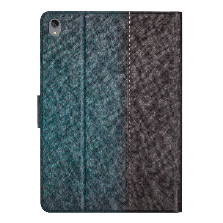 For Lenovo Tab P11 Stitching Solid Color Smart Leather Tablet Case(Green)
