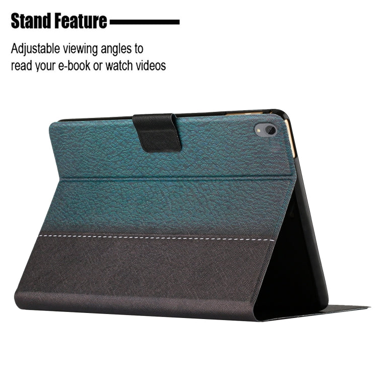 For Lenovo Tab P11 Stitching Solid Color Smart Leather Tablet Case(Green)