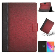 For Huawei MatePad T10s Stitching Solid Color Leather Tablet Case(Red)