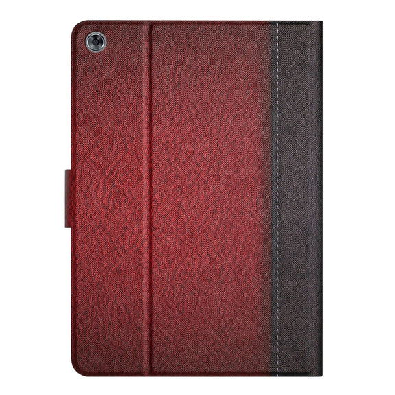 For Huawei MatePad T10s Stitching Solid Color Leather Tablet Case(Red)
