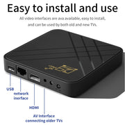 D9 PRO 2.4G/5G WIFI 4K HD Android TV Box, Memory:8GB+128GB(AU Plug)