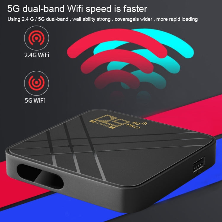D9 PRO 2.4G/5G WIFI 4K HD Android TV Box, Memory:8GB+128GB(AU Plug)