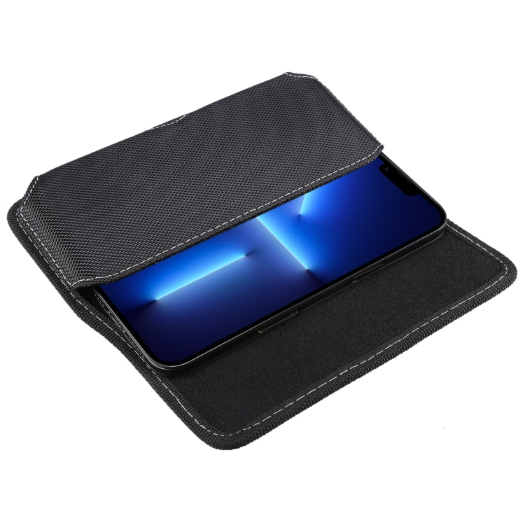 Oxford Cloth Mobile Phone Portable Waist Bag For 6.7-6.9 inch(Black)
