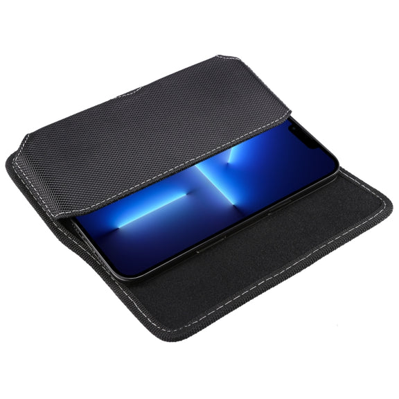Oxford Cloth Mobile Phone Portable Waist Bag For 6.7-6.9 inch(Black)