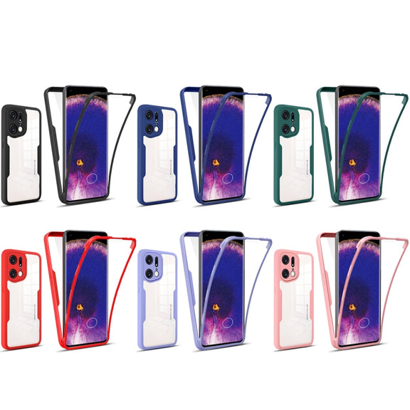 For OPPO Find X5 Pro 360 Degrees Full Coverage Phone Case(Black)