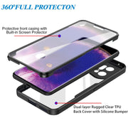 For OPPO Find X5 Pro 360 Degrees Full Coverage Phone Case(Black)