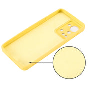 For OnePlus Nord 2T Pure Color Liquid Silicone Shockproof Phone Case(Yellow)