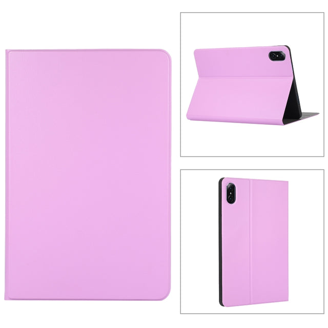 For Honor Pad 8 Voltage Elastic Texture Horizontal Flip Leather Case with Holder(Purple)