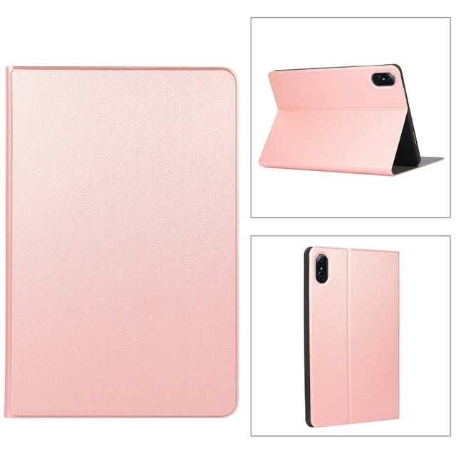 For Honor Pad 8 Voltage Elastic Texture Horizontal Flip Leather Case with Holder(Rose Gold)