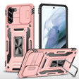 For Samsung Galaxy S21 5G Armor PC + TPU Camera Shield Phone Case(Rose Gold) - Galaxy S21 5G Cases by PMC TechLife | Online Shopping South Africa | PMC TechLife