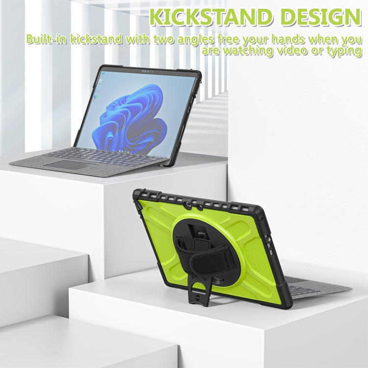 For MicroSoft Surface Pro 8 TPU + PC Tablet Case(Yellow Green)