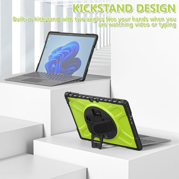 For MicroSoft Surface Pro 8 TPU + PC Tablet Case(Yellow Green)